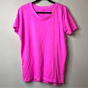 Pilcro by Anthropologie NWT Hot Pink Cotton Tunic Top Small